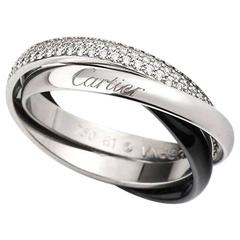 Trinity de Cartier Diamond, Gold & Ceramic Ring 11