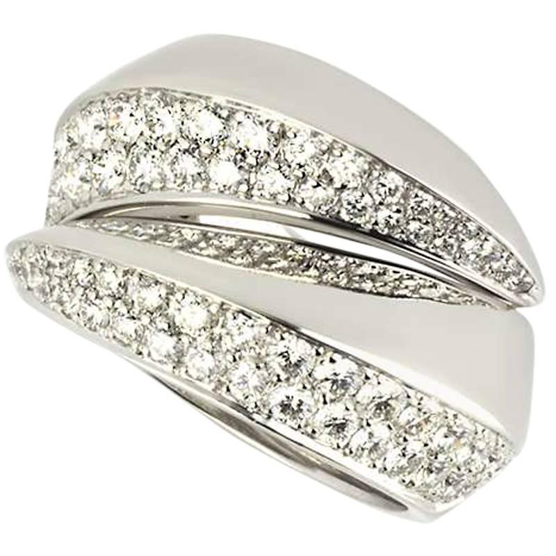 Cartier Diamond Set Demi-Parure Ring