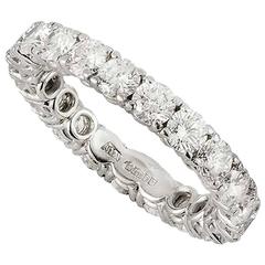 Asprey Full Diamond Platinum Eternity Ring