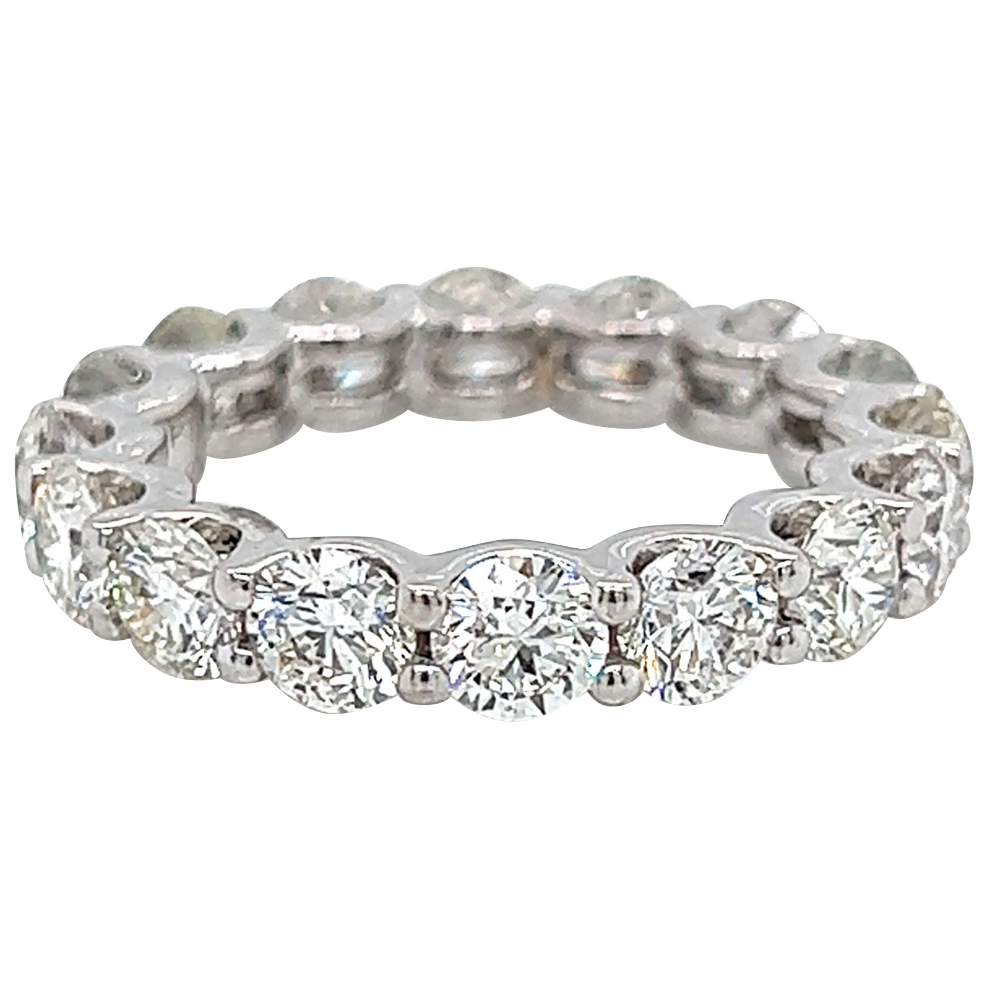 Alexander Beverly Hills Anillo de diamantes redondo de 4,25 ct Platino s.5.5