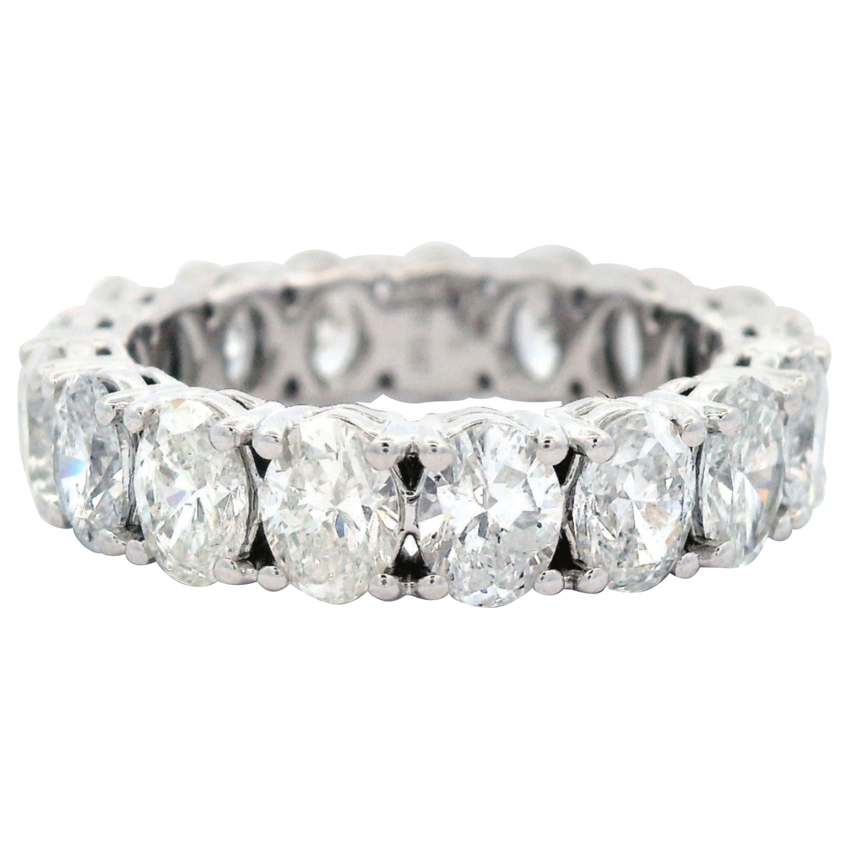 Alexander Beverly Hills Pulsera de diamantes talla oval de 5,13 ct Oro blanco 18k 6,5