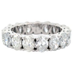Alexander Beverly Hills Pulsera de diamantes talla oval de 5,13 ct Oro blanco 18k 6,5