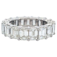 Alexander Beverly Hills Eternity-Ring 18k S.6, 7,55 Karat Diamant im Smaragdschliff