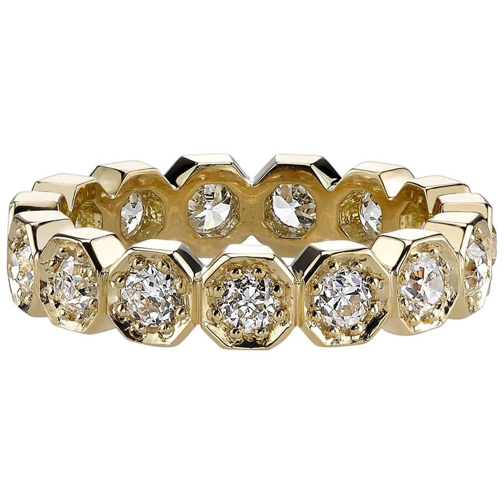 Old European Cut Diamond Eternity Band