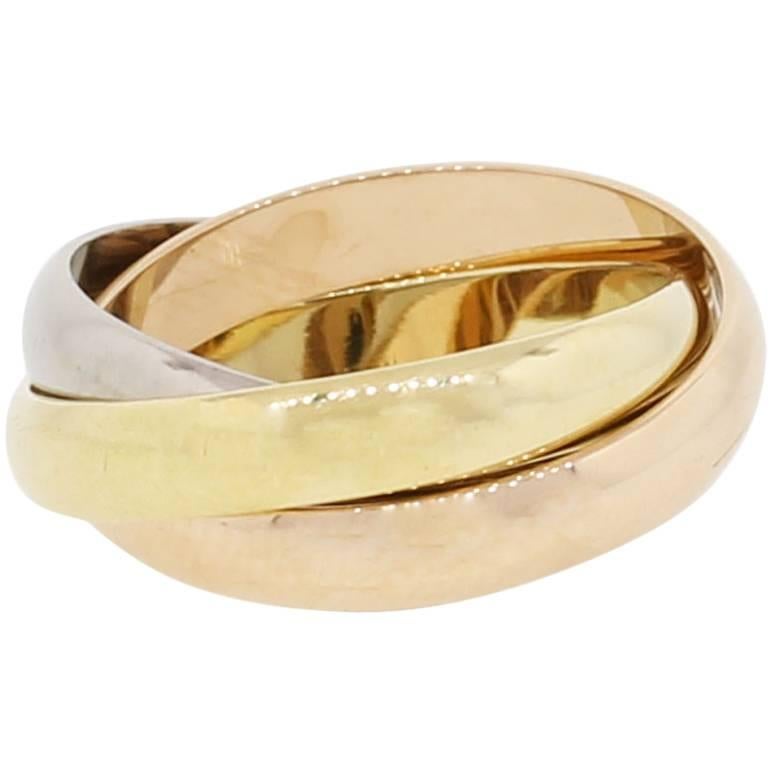  Tri Color Gold Ring Size 52