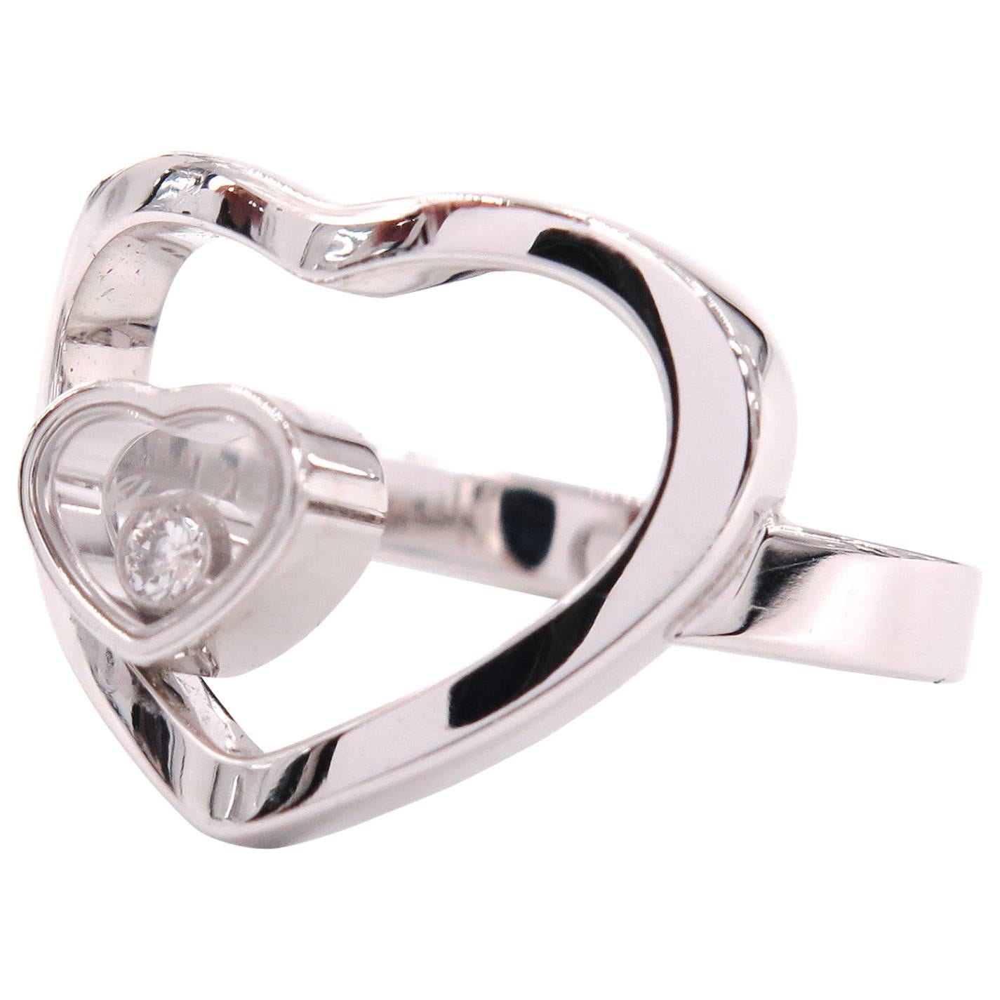 Chopard Happy Hearts white Gold Ring 