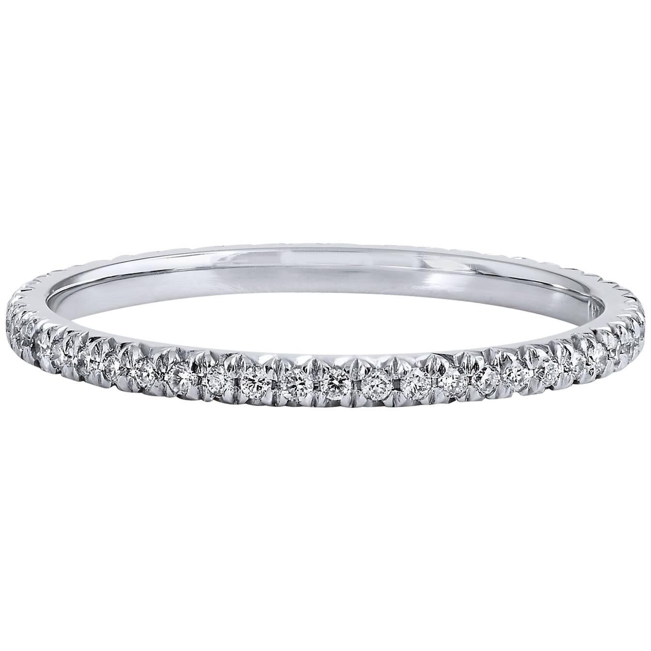 0.20 Carat Diamond Platinum Eternity Band Ring