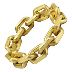 Faye Kim 18 Karat Gold Knife Edge Link Bracelet