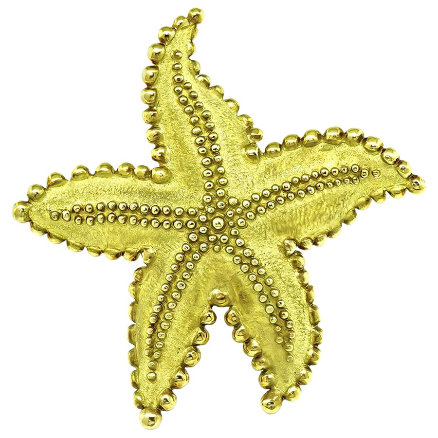 Tiffany & Co Gold Starfish Pin