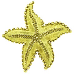 Tiffany & Co Gold Starfish Pin
