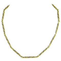 G. Jensen Three Tone Gold Chain Necklace