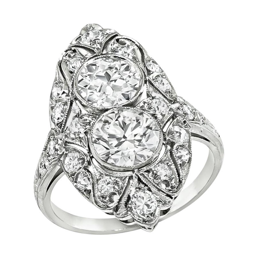 Art Deco 2.00ct Diamond Platinum Ring