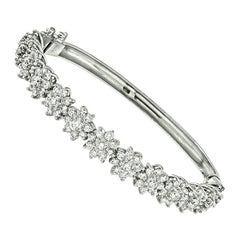 5.00ct Diamond Platinum Bangle