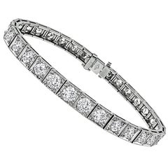 Bracciale Art Line con diamanti da 7,00ct in stile Deco