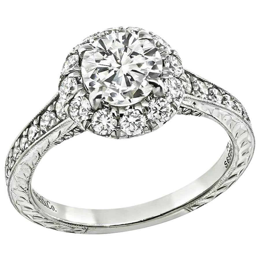 GIA Certified 1.05ct Diamond Engagement Ring