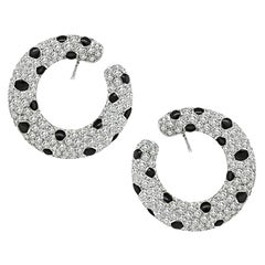 Pendientes de ónice con diamantes de 9,02 ct