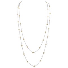 Alexander Beverly Hills 8,34ct Diamonds by the Yard Oro bianco 18k 52in