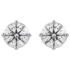 Orecchini con diamanti certificati EGL da 2,53 carati, J VS2, J Gold