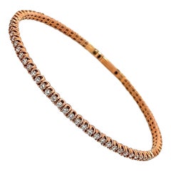 Alexander Beverly Hills Bracciale Tennis Flessibile con Diamante 1,85ct Oro Rosa