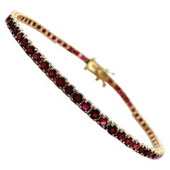 Alexander Beverly Hills 2,30 Karat Rubin-Tennisarmband aus Gelbgold