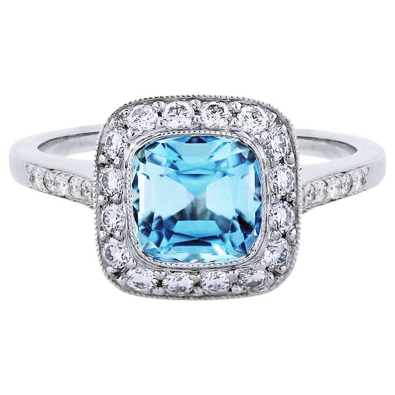 Tiffany legacy aquamarine sale ring