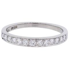 Tiffany & Co. Platinum Diamond Wedding Band 10