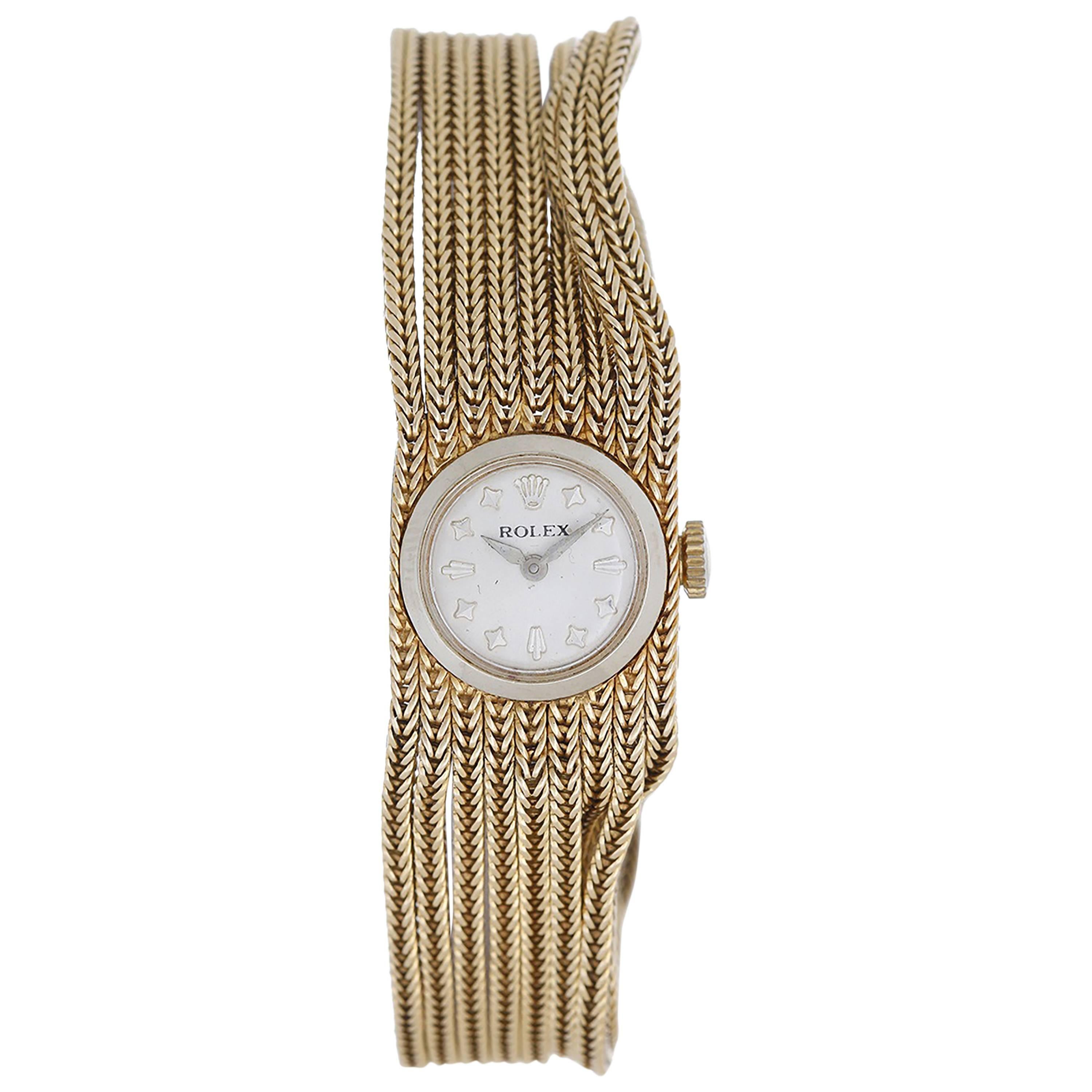 Rolex Ladies yellow gold Multi-Chain Manual winding Bracelet Wristwatch 