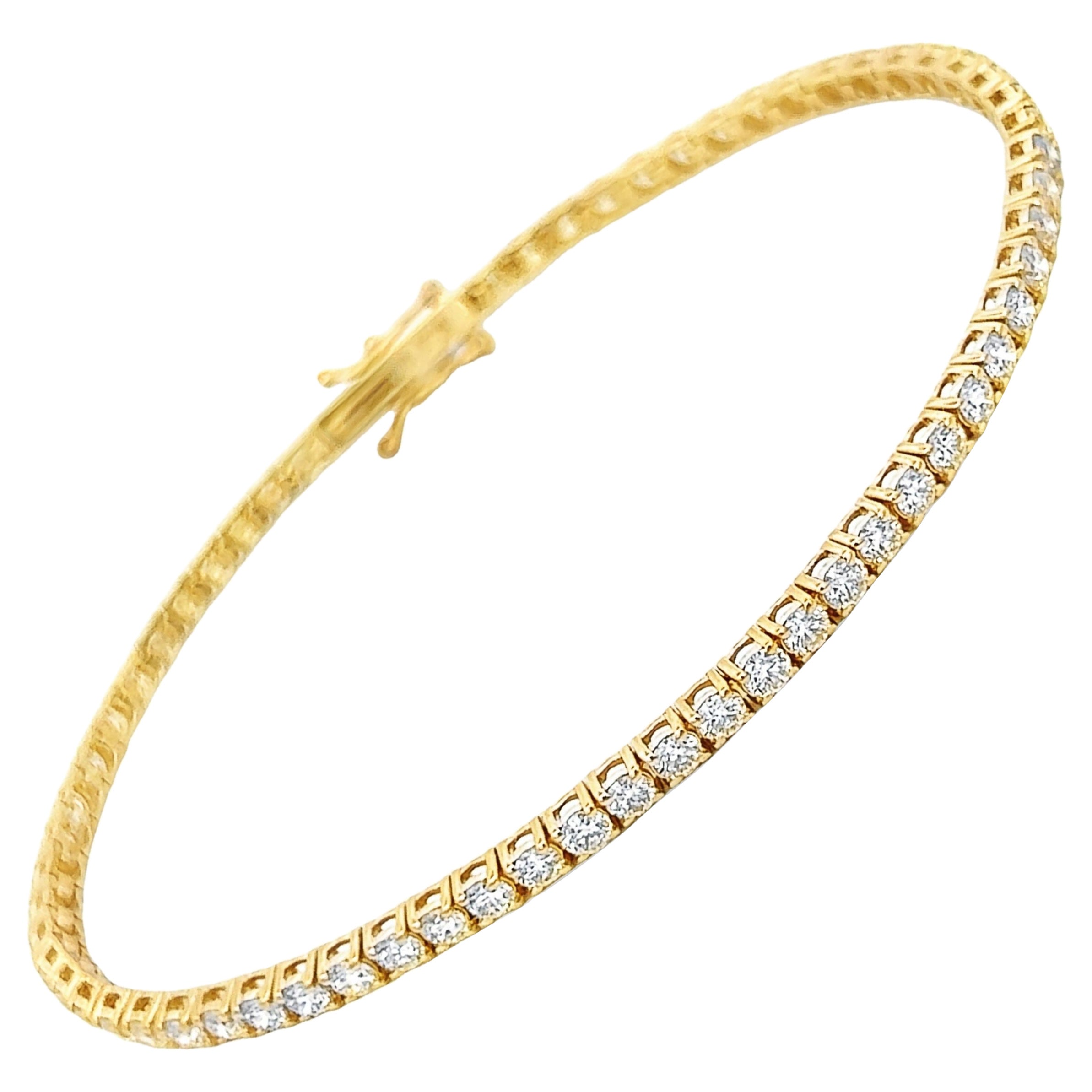 Alexander Beverly Hills - Bracciale tennis con diamanti 3,57ct - Oro giallo