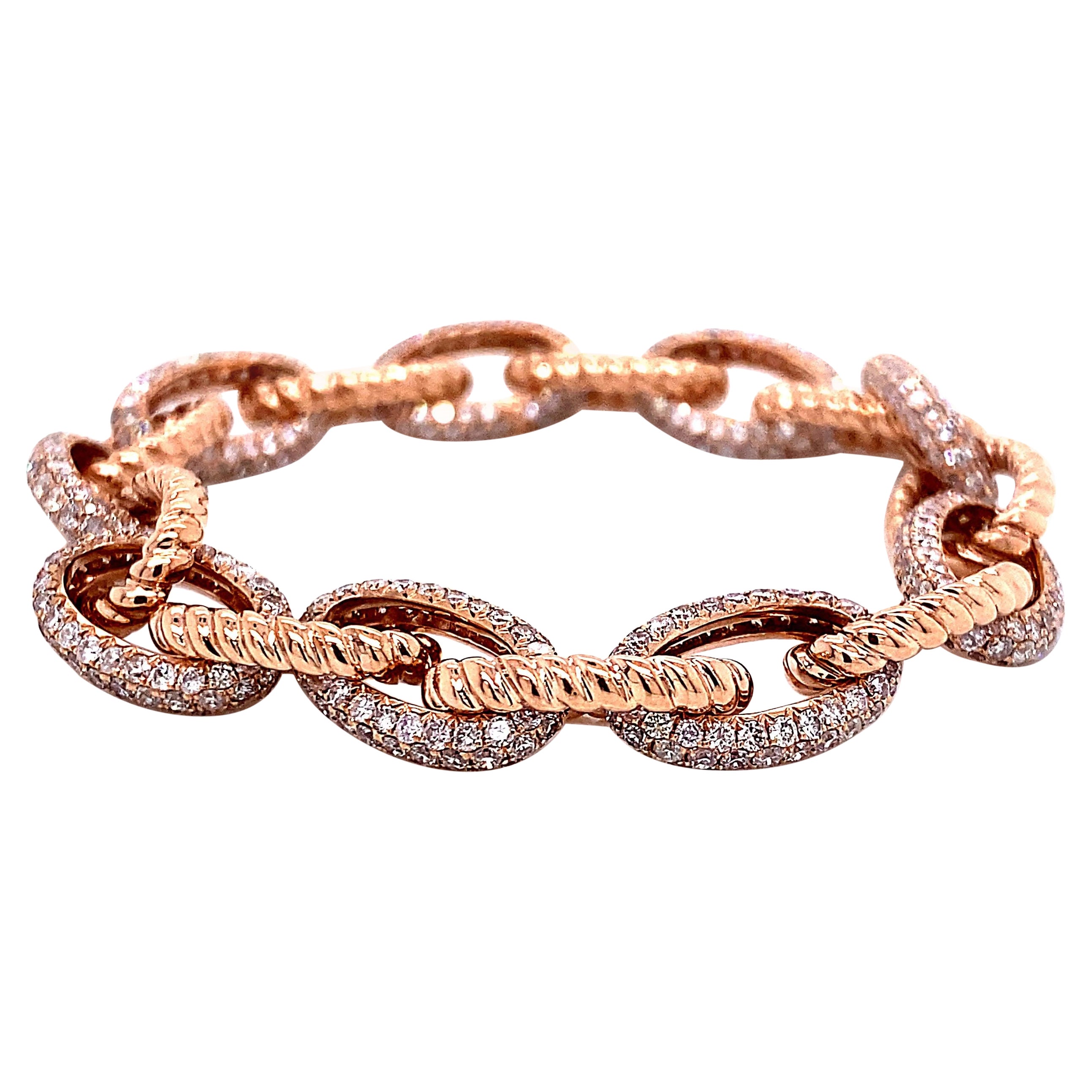 Alexander Beverly Hills 5.72 Karat Diamant-Gliederarmband aus Roségold