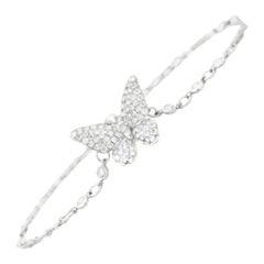 Alexander Beverly Hills 1.42ct Diamond Butterfly Bracelet 18k White Gold