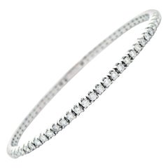 Alexander Beverly Hills Bracciale Tennis Flessibile con Diamante 2,33ct Oro