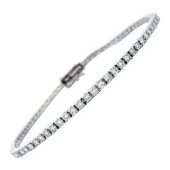 Alexander Beverly Hills 1.70ct Diamond D color Tennis Bracelet 18k White Gold