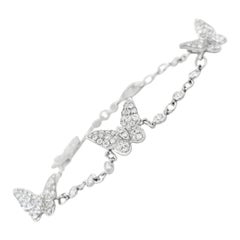 Alexander Beverly Hills 1.68ct Diamond Butterfly Bracelet 18k White Gold