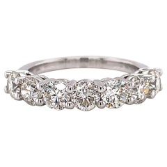 Alexander Beverly Hills 2.14ct Round Diamond Eternity Half Band 18k White Gold