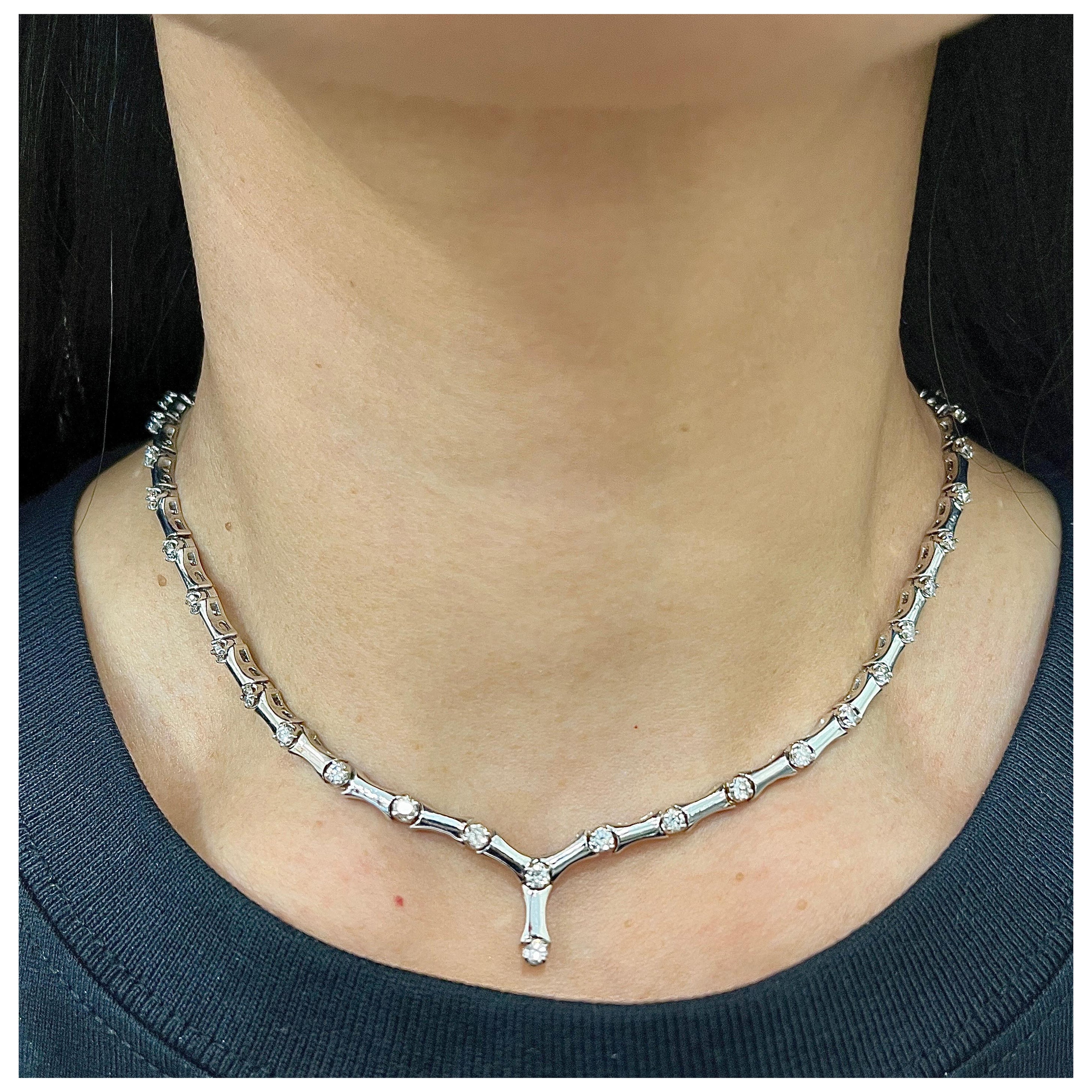 5.00 ct Diamond Necklace For Sale
