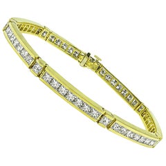 Bracelet ligne or 8.00ct diamant