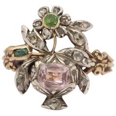Gorgeous Early Victorian Giardinetti Ring