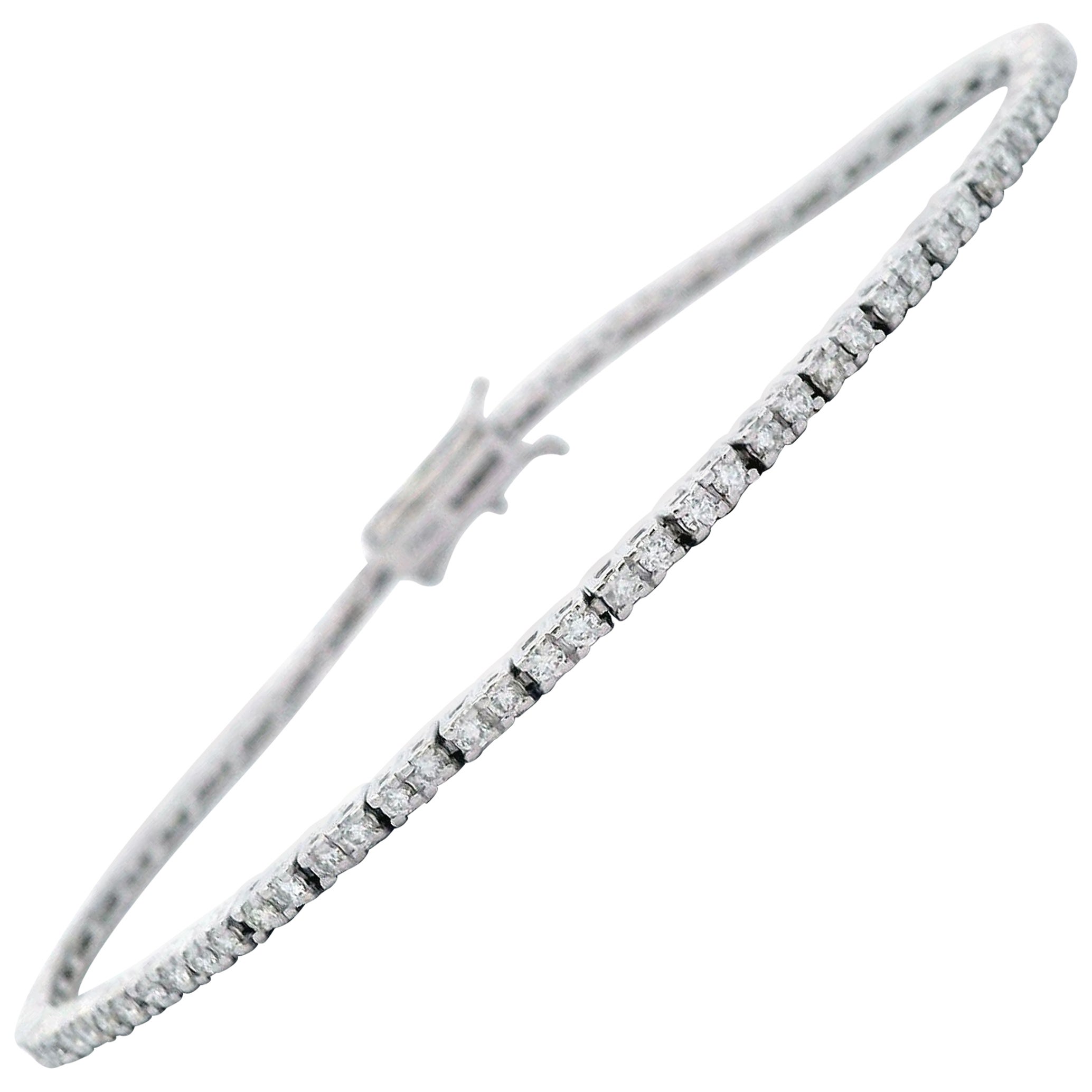 Alexander Beverly Hills 1,03ct Diamante F VS1 Bracciale Tennis Oro Bianco 18k