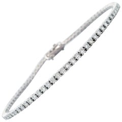 Alexander Beverly Hills 1.20ct Diamond F VS1 Tennis Bracelet 18k White Gold