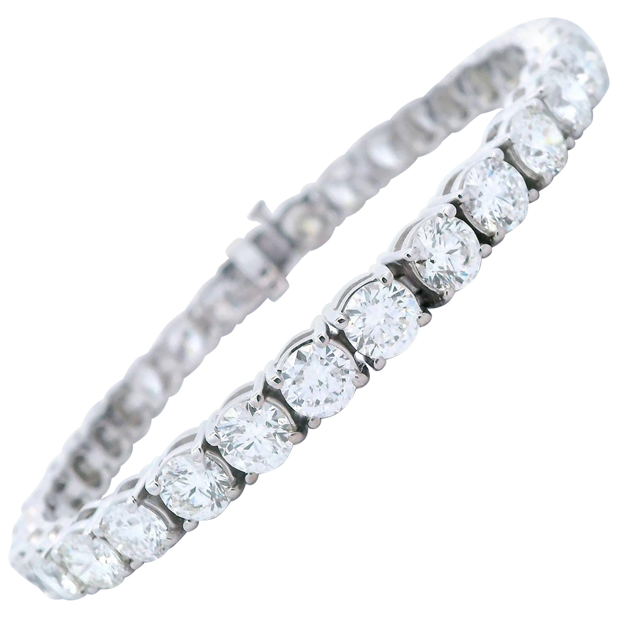 Alexander Beverly Hills 16,70ct "Avg 0,50ct" F VS1 Bracciale tennis con diamanti 18k