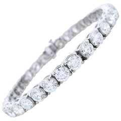 Alexander Beverly Hills 16.70ct "Avg 0.50ct" F VS1 Diamond Tennis Bracelet 18k