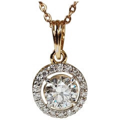 Ciondolo di moissanite da 1,50 carati in argento 925 Collana da sposa per lei.