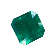 8.62 carats Colombian Emerald Octagon Cut GRS Certified Muzo