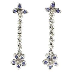 Luise Diamond & Sapphire Earrings 10