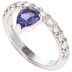 Dubini Theodora Iolite And Diamonds White Gold Ring 5