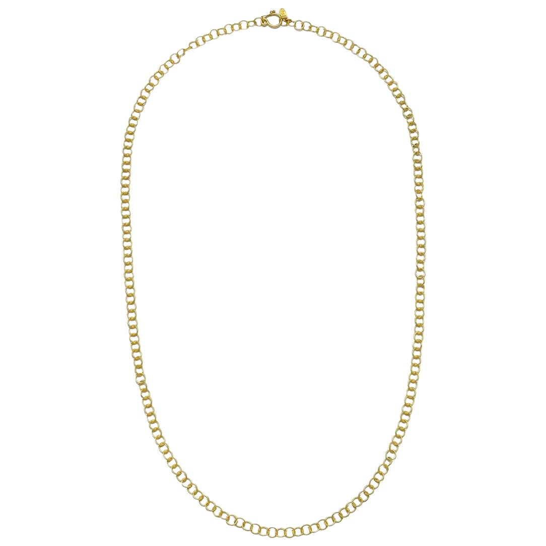 Catena a maglie tonde in oro 18 carati di Faye Kim - 19"