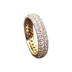 2.64 ct Pave Diamond Eternity Band