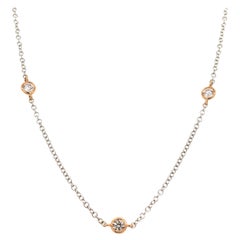 Alexander Beverly Hills 0,83ct Diamonds by the Yard 18k White & Rose Gold 22in