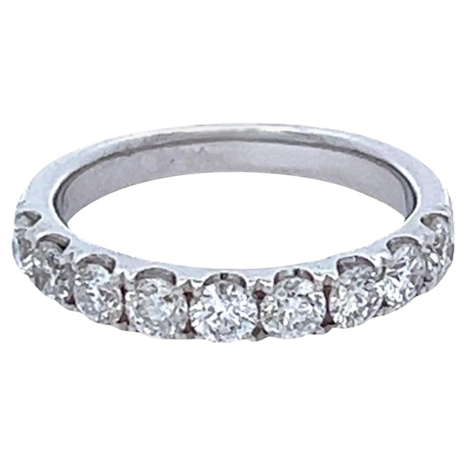 Alexander Beverly Hills 1.13ct Round Diamond Eternity Half Band 18k White Gold