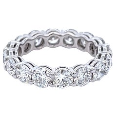 Alexander of Beverly Hills Alle GIA 4.80ct Runde Diamant Eternity Band Platin s.7